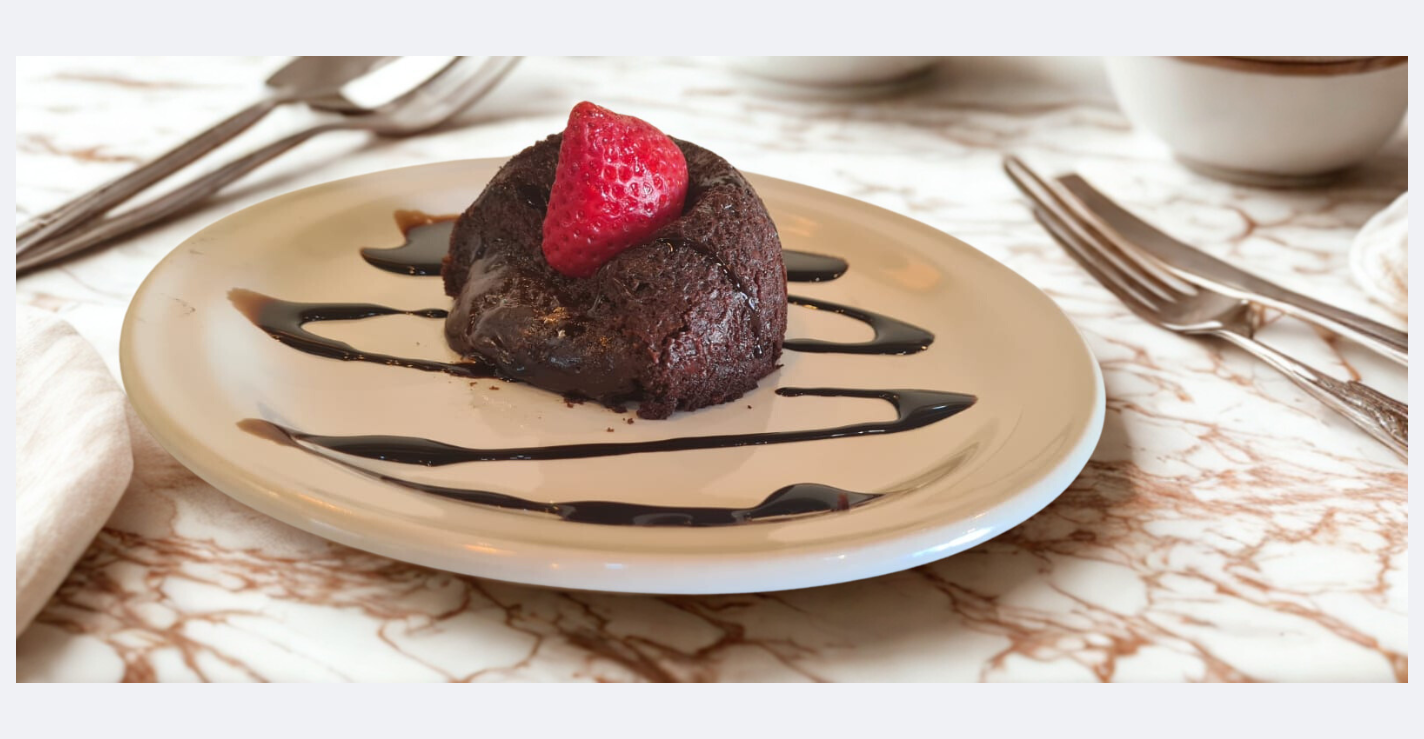 Volcán de chocolate